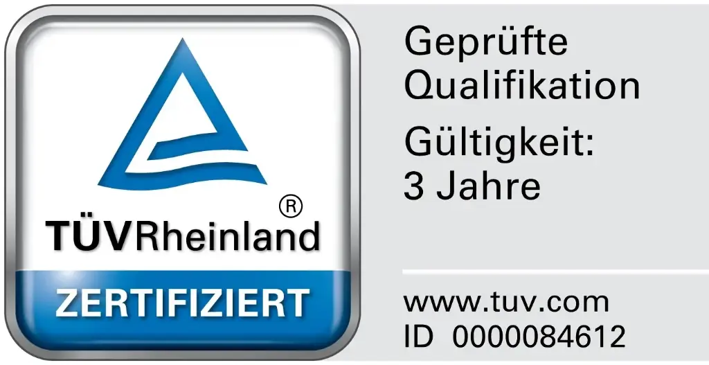 Prüfungsgebühren für die Zertifizierung durch PersCert TÜV