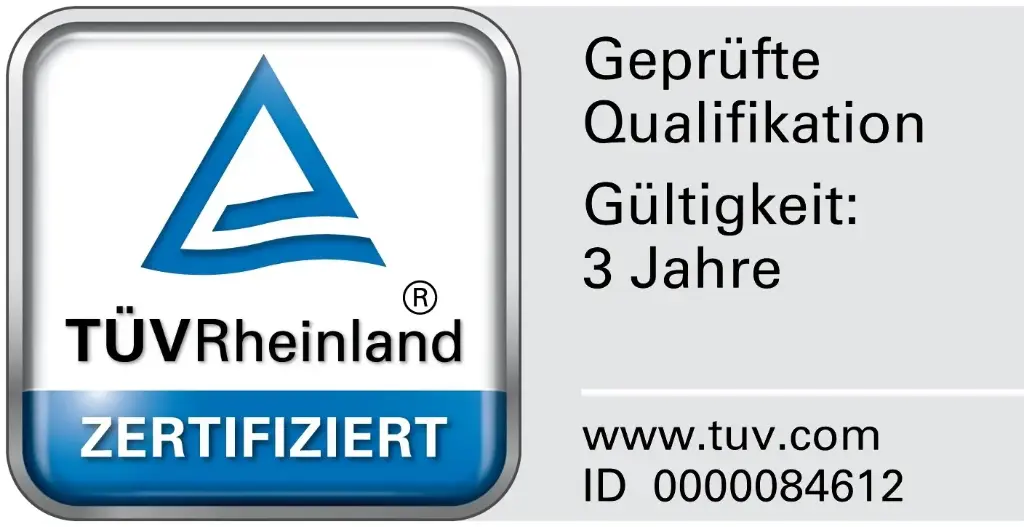 Prüfungsgebühren für die Zertifizierung durch PersCert TÜV